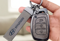 Upgrade Your Hyundai Smart Key with a Stylish Metal Leather Cover (3 Button Fit)