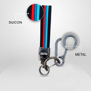 Silicone Belt Keychain, durable, stylish, car keys, bike keys, home keys use.