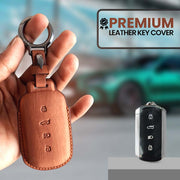 Leather Key Cover for Curvv | 4 Button Key