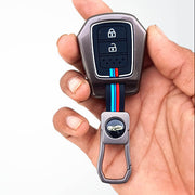 Metal Silicon Car Key Cover Compatible with Honda IV-TEC City, Jazz,  WR-V, Amaze 2014 + | 2 Button