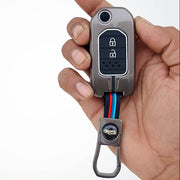 Metal Silicon Key Cover Compatible with City, WR-V | 2 Button Flip Key