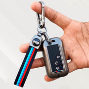 Metal Silicone Key Cover (Belt) for Suzuki Ertiga, Swift, Dzire, Baleno, Ignis, XL6, Franzo, Celerio, Ciaz, Brezza, Jimny | 3 Button Smart Key