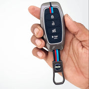 Metal Silicon Car Key Cover Compatible with New Verna (2022) | 4 Button Smart Key |