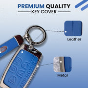 Metal Leather key cover for Land Rover Compatibility Range Rover, Jaguar