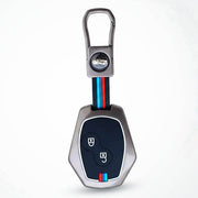 Metal Silicon Key Cover For Renault Logan, Duster, Verito, Lodgy | 2 Button Key