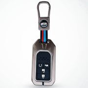 Metal Silicon Key Cover Compatible with New Honda Civic, New Honda Amaze, New Honda City