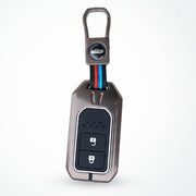 Metal Silicon Key Cover Compatible with City, Civic, Jazz, Amaze,  CR-V, WR-V, BR-V, Jazz BS6,  Civic 2020 | Push Start Model