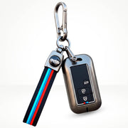 Metal Silicone Key Cover (Belt) for Suzuki Ertiga, Swift, Dzire, Baleno, Ignis, XL6, Franzo, Celerio, Ciaz, Brezza, Jimny | 3 Button Smart Key
