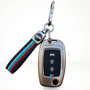 Metal Silicone Key Cover with Belt for Alturas G4, XUV 300 Key Cover 3 Button Flip Key