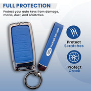 Metal Leather key cover for Land Rover Compatibility Range Rover, Jaguar