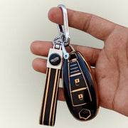 TPU Key Cover for Suzuki Baleno, Ciaz, Grand Vitara, Brezza, S Cross, Swift, Ignis, XL6, Fronx | 2 Button Smart Key