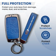 Metal Leather key cover for Land Rover Compatibility Range Rover, Jaguar