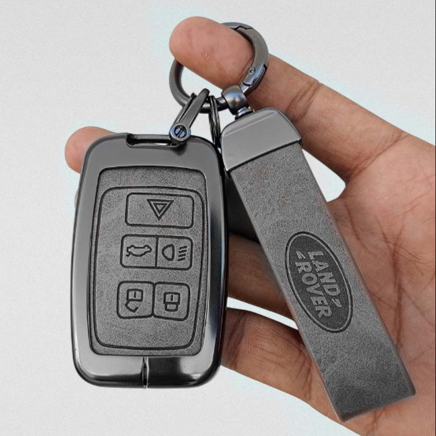 Metal Leather key cover for Land Rover Compatibility Range Rover, Jaguar
