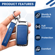 Metal Leather key cover for Land Rover Compatibility Range Rover, Jaguar