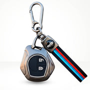 Metal Silicone Key Cover with Belt Suzuki Swift, Dzire, Ertiga, Baleno, Celerio, WagonR, Ritz, Brezza, Scross, Alto, Fronx, XL6, Ciaz, Grand Vitara, Jimny, Alto K10, S Presso, Ignis |for Toyoto Rumion, Hyryder, Urben Cruiser, Galanza | 2 Button Key