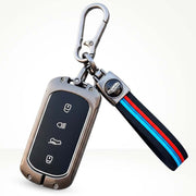 Metal Silicone Key Cover with Belt for TATA curvv| 4 Button smart key