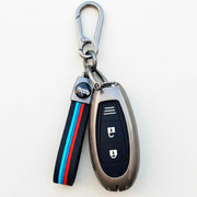 Metal Silicone Key Cover with Belt for Suzuki Baleno, Ciaz, Grand Vitara, Brezza, S Cross, Swift, Ignis, XL6, Fronx | 2 Button Smart Key