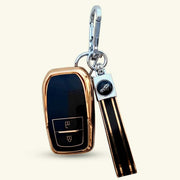 TPU Car Key Cover For Toyota Fortuner, Hilux, Innova Crysta, Legender, Innova HyCross, Land Cruiser | 2 Button Type M1 Push Start Smart Key