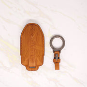 Leather Key Cover Compatible With BE 6,XEV 9e | Smart Key Cover
