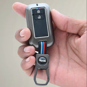 Metal Silicon Key Cover for Suzuki Baleno, Swift, Ertiga, XL6, DZire, Fronx, Scross, Celerio, Ciaz, Brezza, Grand Vitara, Jimny, Ignis    | 2 Button Smart Key