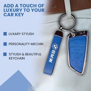 METAL LEATHER KEY COVER FOR BMW GT – SERIES  | X SERIES | 5 SERIES | M – SERIES | 3 SERIES |7 SERIES OF 4 BUTTON CAR KEY COVER