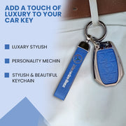 Metal Leather key cover for Mercedes Benz Compatibility: GL Series | S - Class | C - Class | M - Class | 3 Button Smart Key