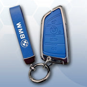 METAL LEATHER KEY COVER FOR BMW GT – SERIES  | X SERIES | 5 SERIES | M – SERIES | 3 SERIES |7 SERIES OF 4 BUTTON CAR KEY COVER