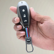 Metal Silicon Key Cover for Suzuki Baleno, Ciaz, Vitara, Brezza, S Cross, Swift, Ignis, XL6, Fronx, Jimny,  Grand Vitara  | 3 Button Smart Key