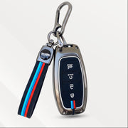 Metal Silicone Key Cover (Belt) for New Verna (2023) | 4 Button Smart Key