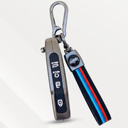 Metal Silicone Key Cover with Belt for Kia Seltos, Sonet 2023 | Push Start 4 Button Side Key