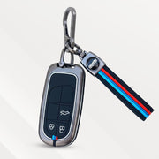 Metal Silicone Key Cover (Belt) forJeep Compass | 3 Button Smart Key