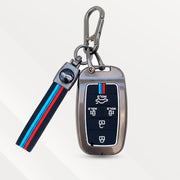 Metal Silicone Key Cover (Belt) for Kia Carnival | 5 Button Smart Key