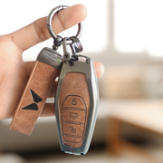 Mahindra XUV 500 Key Cover | Metal Leather | 3 Button Smart Key