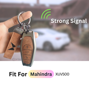 Mahindra XUV 500 Key Cover | Metal Leather | 3 Button Smart Key