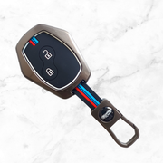 Metal Silicon Key Cover For Renault Logan, Duster, Verito, Lodgy | 2 Button Key