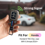 Metal Silicon Car Key Cover Compatible with Honda IV-TEC City, Jazz,  WR-V, Amaze 2014 + | 2 Button
