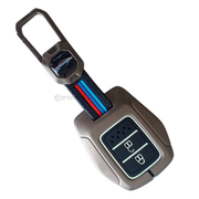 Metal Silicon Car Key Cover Compatible with Honda IV-TEC City, Jazz,  WR-V, Amaze 2014 + | 2 Button
