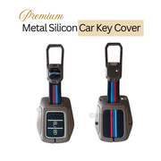 Metal Silicon Car Key Cover Compatible with Honda IV-TEC City, Jazz,  WR-V, Amaze 2014 + | 2 Button
