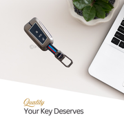 Metal Silicon Key Cover for Skoda Kushaq, Kodiaq | 3 Button Smart Key