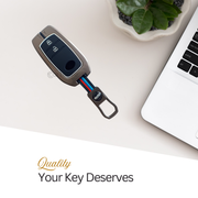 Metal Silicon Car Key Cover For Toyota Fortuner, Hilux, Innova Crysta,  Legender, Innova HyCross, Land Cruiser | 2 Button Type M1 Push Start Smart Key