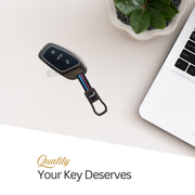 Metal Silicon Car Key Cover For MG ZS EV, Astor | 3 Button Smart Key