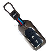 Metal Silicon Key Cover Compatible with City, Civic, Jazz, Amaze,  CR-V, WR-V, BR-V, Jazz BS6,  Civic 2020 | Push Start Model