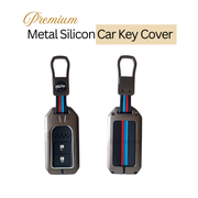 Metal Silicon Key Cover Compatible with City, Civic, Jazz, Amaze,  CR-V, WR-V, BR-V, Jazz BS6,  Civic 2020 | Push Start Model