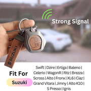 Metal Leather Key Cover for Suzuki Swift, Dzire, Ertiga, Baleno, Celerio, WagonR, Ritz, Brezza, Scross, Alto, Fronx, XL6, Ciaz, Grand Vitara, Jimny, Alto K10, S Presso, Ignis |for Toyoto Rumion, Hyryder, Urben Cruiser, Galanza | 2 Button Key