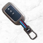 Metal Silicon Key Cover Compatible with Accord, Amaze, Jazz, CR-V,  WR-V | 3 Button Smart Key