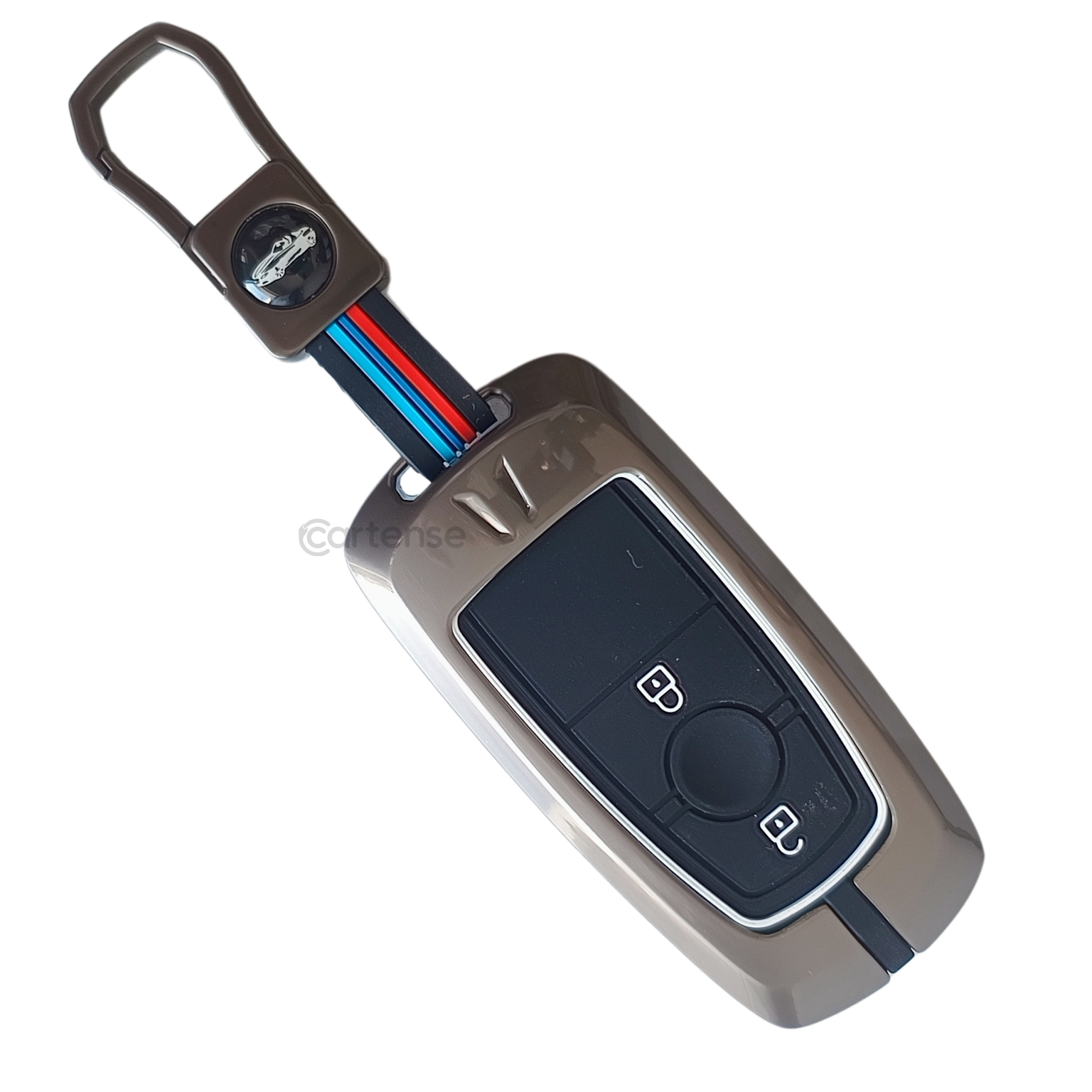Smart Key Metal Silicon Key Cover Compatible with Ecosport, Endura, Mondeo