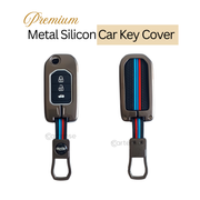 Metal Silicon Key Cover Compatible with City, WR-V | Flip Key