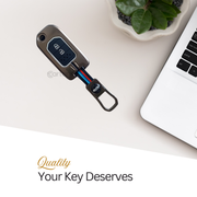 Metal Silicon Key Cover Compatible with City, WR-V | 2 Button Flip Key