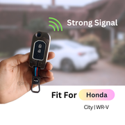 Metal Silicon Key Cover Compatible with City, WR-V | 2 Button Flip Key