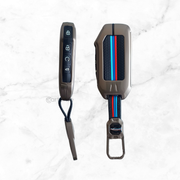 Metal Silicon Car Key Cover Compatible With Kia Seltos, Sonet 2023 | Push Start 4 Button Side Key